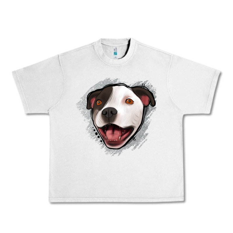 Pittbull Gray Glitter Urban Heavy Tee by Jasminsmagicworld | Teevron