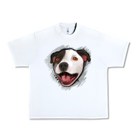 White pittbull gray glitter Urban Heavy Tee - Jasminsmagicworld