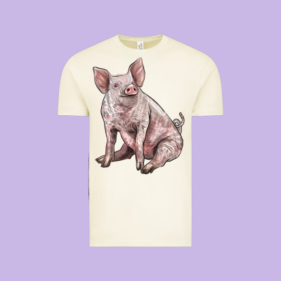 American Yorkshire Pig Vintage Tee Designed By Lillyallendesigns