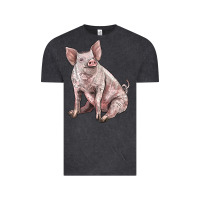 Vintage Black american yorkshire pig Vintage Tee - LillyAllenDesigns