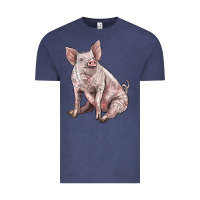 Vintage Denim american yorkshire pig Vintage Tee - LillyAllenDesigns
