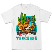 White keep on trucking with western truck Premium Tee - HRA Design Shop
