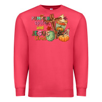 Cardinal Pumpkin spice and Jesus christ Premium Sweatshirt - NancyCooperArtShop