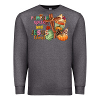 Charcoal Heather Pumpkin spice and Jesus christ Premium Sweatshirt - NancyCooperArtShop