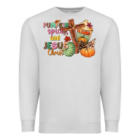 Dove Grey Pumpkin spice and Jesus christ Premium Sweatshirt - NancyCooperArtShop