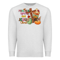 Oatmeal Heather Pumpkin spice and Jesus christ Premium Sweatshirt - NancyCooperArtShop
