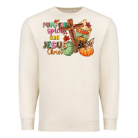 Sandshell Pumpkin spice and Jesus christ Premium Sweatshirt - NancyCooperArtShop