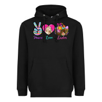 Black Peace love Easter Heavyweight Hoodie - NancyCooperArtShop