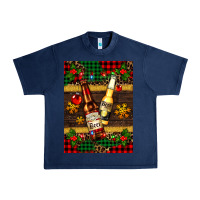 Navy snow and beer bottles Urban Heavy Tee - AdoDesignShop