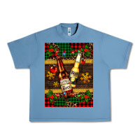 Pebble Blue snow and beer bottles Urban Heavy Tee - AdoDesignShop
