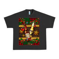 Pigment Black snow and beer bottles Urban Heavy Tee - AdoDesignShop