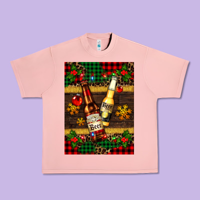 Snow And Beer Bottles Urban Heavy Tee Designed By Adodesignshop