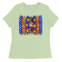 Matcha American police brushstrokes Ladies Tee - Neo Western