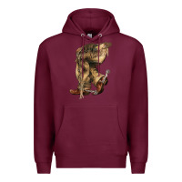Burgundy Cowboy boots western Premium Hoodie - HowdyJamesFarm