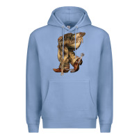 Colony Blue Cowboy boots western Premium Hoodie - HowdyJamesFarm