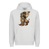 Dove Grey Cowboy boots western Premium Hoodie - HowdyJamesFarm