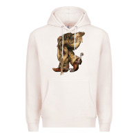 Pale Pink Cowboy boots western Premium Hoodie - HowdyJamesFarm