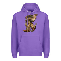 Purple Cowboy boots western Premium Hoodie - HowdyJamesFarm