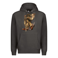 Smoke Cowboy boots western Premium Hoodie - HowdyJamesFarm