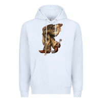 White Cowboy boots western Premium Hoodie - HowdyJamesFarm