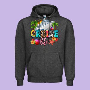Cruise Life Zipper Hoodie Designed By Artiststas