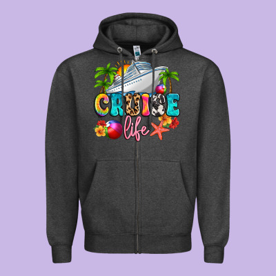 Cruise Life Zipper Hoodie Designed By Artiststas