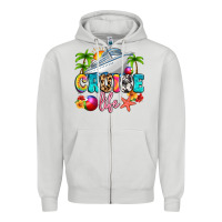 Dove Grey cruise life Zipper Hoodie - Artiststas
