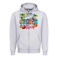 Heather Grey cruise life Zipper Hoodie - Artiststas