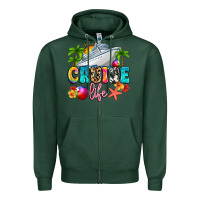 Sports Green cruise life Zipper Hoodie - Artiststas