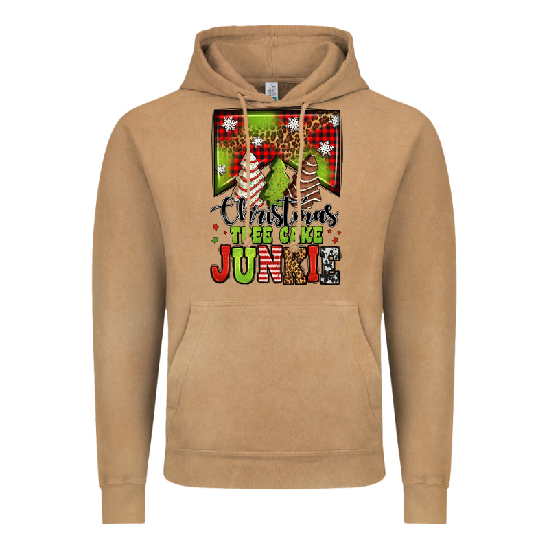 Christmas Tree Cake Junkie Vintage Hoodie by Jasminsmagicworld | Teevron