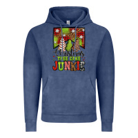 Vintage Denim Christmas tree cake junkie Vintage Hoodie - Jasminsmagicworld