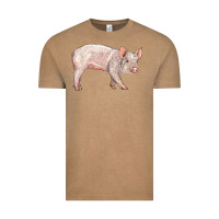 Vintage Coffee american yorkshire pig  baby Vintage Tee - LillyAllenDesigns