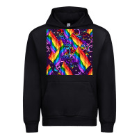 Black lgbt flag seamless pattern Urban Hoodie - FaDigitalArtStudio