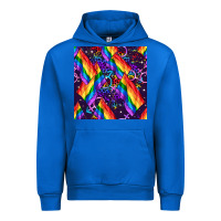 Cobalt lgbt flag seamless pattern Urban Hoodie - FaDigitalArtStudio