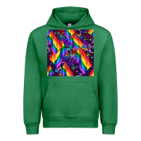 Emerald lgbt flag seamless pattern Urban Hoodie - FaDigitalArtStudio