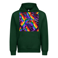 Forest Green lgbt flag seamless pattern Urban Hoodie - FaDigitalArtStudio