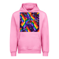 Fuchsia Pink lgbt flag seamless pattern Urban Hoodie - FaDigitalArtStudio