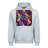 Heather Grey lgbt flag seamless pattern Urban Hoodie - FaDigitalArtStudio