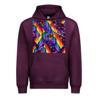 Mauve Wine lgbt flag seamless pattern Urban Hoodie - FaDigitalArtStudio