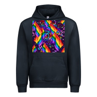 Navy lgbt flag seamless pattern Urban Hoodie - FaDigitalArtStudio