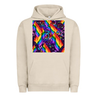 Pigment French Oak lgbt flag seamless pattern Urban Hoodie - FaDigitalArtStudio