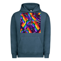 Pigment Midnight Navy lgbt flag seamless pattern Urban Hoodie - FaDigitalArtStudio