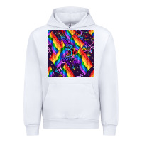 White lgbt flag seamless pattern Urban Hoodie - FaDigitalArtStudio