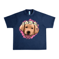 Navy jack russel floral kopyası Urban Heavy Tee - Jasminsmagicworld