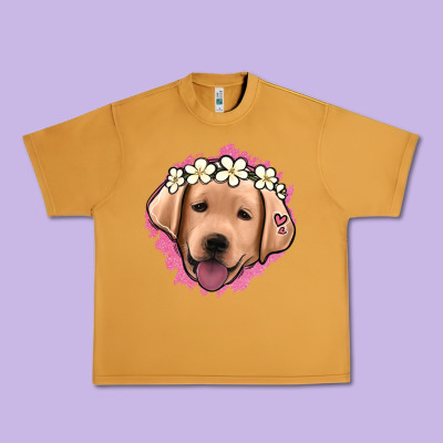 Jack Russel Floral Kopyası Urban Heavy Tee Designed By Jasminsmagicworld