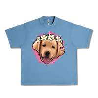 Pebble Blue jack russel floral kopyası Urban Heavy Tee - Jasminsmagicworld