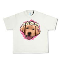 Pistachio jack russel floral kopyası Urban Heavy Tee - Jasminsmagicworld