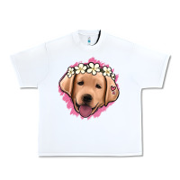 White jack russel floral kopyası Urban Heavy Tee - Jasminsmagicworld