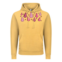 Vintage Mustard pink christmas cakes Vintage Hoodie - Jasminsmagicworld