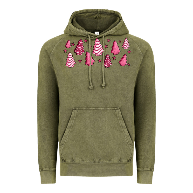 Pink Christmas Cakes Vintage Hoodie by Jasminsmagicworld | Teevron